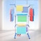 3-Layer Clothes Drying Rack, Heavy Duty Folding Clothes Hanger with Adjustable Wings &ndash; Indoor &amp; Outdoor Use, Double 3-Layer Cloth Drying Stand
