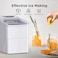 Portable Ice Maker Machine Countertop &ndash; 9 Bullet Ice Cubes in 6 Minutes, 26lbs/24Hrs, Self-Cleaning, 2 Sizes of Ice for Home, Kitchen, Office, Bar, and Party
