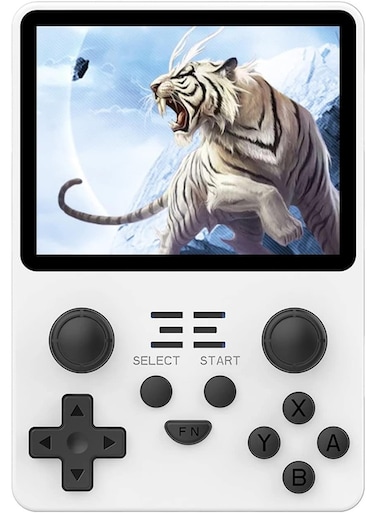 وحدة تحكم ألعاب محمولة بسعة تخزين 16 جيجابايت/128 جيجابايت، وبطارية 3500 مللي أمبير في الساعة، وألعاب محملة مسبقًا - وحدة تحكم ألعاب محمولة للكبار والأطفال، مثالية للعب في المنزل