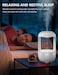 Cool Mist Humidifier for Bedroom with Cute Water Drops &amp; Light Effects   Small Room Air Diffuser for Baby, Home, and Office
