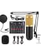 Microphone Kit with V8 Sound Card - Professional Condenser Microphone Bundle for Studio Recording, Broadcasting, and Mobile Live Streaming
