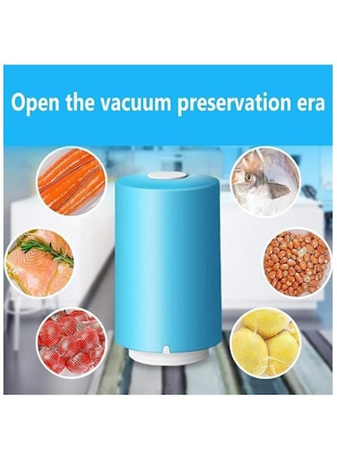 آلة تغليف الفراغ لتخزين الأطعمة والملابس   نظام تعبئة فراغ الطعام القابل لإعادة الشحن عبر USB   تتضمن 5 عبوات BPA قابلة لإعادة الاستخدام