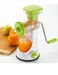 عصارة يدوية بلاستيكية - عصارة فواكه وخضروات يدوية بمقبض فولاذي   عصارة صغيرة الحجم للعصائر الطازجة والعصائر المخفوقة والمزيد   متينة وسهلة الاستخدام