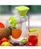 عصارة يدوية بلاستيكية - عصارة فواكه وخضروات يدوية بمقبض فولاذي   عصارة صغيرة الحجم للعصائر الطازجة والعصائر المخفوقة والمزيد   متينة وسهلة الاستخدام