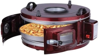 Round Toaster Oven Multifunction Electric Turkey Roaster Oven for Toasting, Baking, Broiling - 1500W.