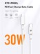 Type-C to Lightning Cable, 1.5M (5ft) PD 30W Fast Charging &amp; Data Sync Cable, Apple MFi Certified, Anti-Swing Durable Design for iPhone  (White)
