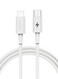 Type-C to Lightning Cable, 1.5M (5ft) PD 30W Fast Charging &amp; Data Sync Cable, Apple MFi Certified, Anti-Swing Durable Design for iPhone  (White)
