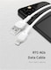 USB A to Lightning Cable - 2.4A Fast Charging &amp; Data Sync Cord for iPhone, iPad, and iPod, 1M White, Durable &amp; High-Speed Lightning Cable for Apple Devices
