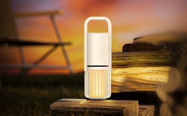 طقم إضاءة LED للتخييم في الهواء الطلق - حامل LED قابل لإعادة الشحن بقوة 12 فولت تيار مستمر مع اتصال بلمسة واحدة، إضاءة محمولة مقاومة للماء للتخييم والمشي لمسافات طويلة والطوارئ