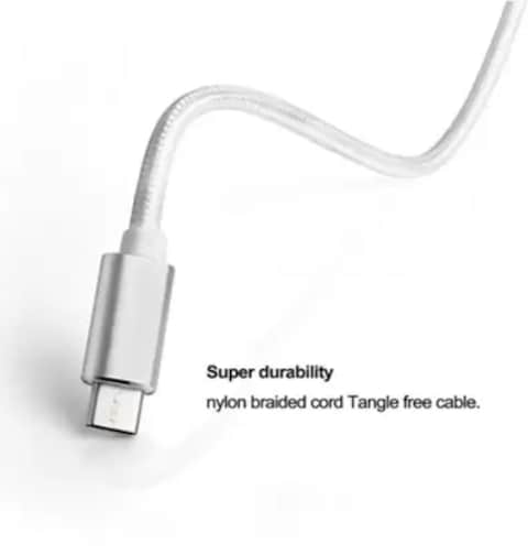 كابل Lightning إلى USB A - 1 متر فضي، شحن سريع ومزامنة بيانات لأجهزة iPhone وiPad وiPod - سلك شحن عالي السرعة لأجهزة Apple