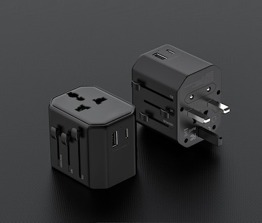 Dual Port USB Wall Charger Adapter &ndash; 2 USB Ports, Fast Charging, 2.4A Output, Compact Design, Compatible with iPhone, iPad, Samsung, Android - Black
