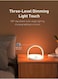 3-in-1 Table Lamp with Wireless Charger, 15W Quick Wireless Charging, Dimmable LED Bedside Night Light, Phone Kickstand &amp; Foldable Design (White)

