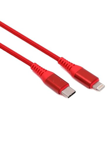 USB Type C to Lightning Cable &ndash; Fast Charging and Data Sync Cable for iPhone &amp; iPad, 6ft Deep Pink Color
