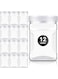 NALACAL 12Pcs Clear Plastic Jars Bottles Containers, 27 oz Reusable Wide Mouth Square Plastic Storage Jars with Lids, Storage Jars for Dry Goods Cookies Candy and More