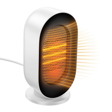 600W Compact Desktop Heater - Rapid Heating in 3 Seconds   3-Level Adjustment   Portable, Safe &amp; Energy-Efficient   Overheat &amp; Tip-Over Protection   Ideal for Bedroom, Office &amp; Small Spaces