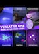 UV Torch Light, 100 LED Black Light UV Flashlight Ultraviolet Torch Pet Urine Stain Detector, Super Bright Blacklight Detector for Pet Stains, Carpet, Floor