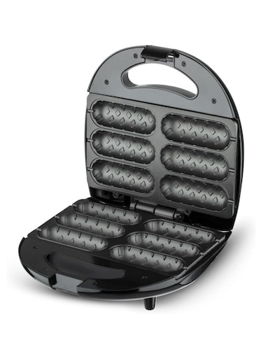 Corn Dog Waffle Maker Hot Dog Waffle Machine With Non-Stick Coating Plate Hot Dog Maker Toaster Make 6 Corn Dogs Corn Dog Waffle Machine Make Corn Dog In Minutes Easy To Clean