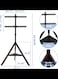 Tripod TV Stand with Mount - Non-Slip TV Mount Stand for Floor, Universal Fit,32" to75" TVs, Height Adjustable W/180 Degree Swivel, TV Stand for Bedroom, Living Room