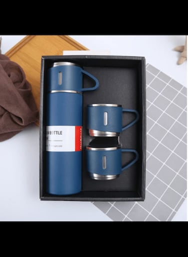 Vacuum Flask Set Stainless Steel Drinking Metal Water Bottle Gift High Quality Vacuum Flask Bottle - 500ml