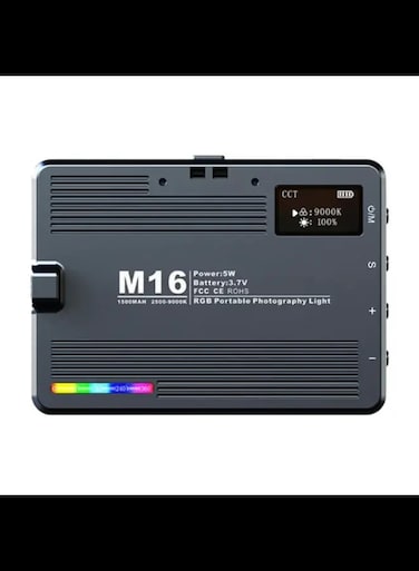 Desiontal M16 RGB Rechargeable Pocket Light Mini Photography Light LED Outdoor Shooting Supplementary Light