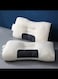 New White 3D Stereoscopic SPA Massage Pillow Partition Assists Sleep and Neck Protection Pillow Knitted Cotton Pillow Core