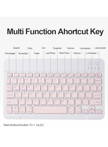 Wireless Keyboard and Mouse,Bluetooth Keyboard and Mouse Set Rechargeable Mini Small Keyboard Silent Compact Flat Keyboard