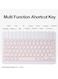 Wireless Keyboard and Mouse,Bluetooth Keyboard and Mouse Set Rechargeable Mini Small Keyboard Silent Compact Flat Keyboard