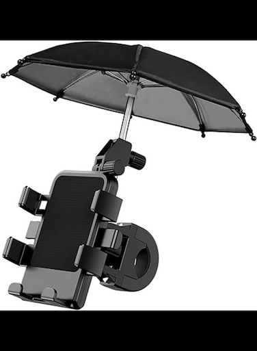 Universal Motorcycles Bicycles Umbrella Mobile Holder Waterproof Sunshade Phone Navigation Bracket Mini Cycling Stand Accessories