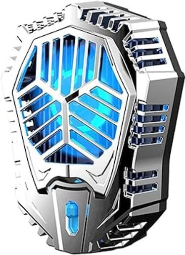 Portable Mobile Phone Radiator Semiconductor Radiator Temperature Second Gear Adjustable Phone Silver