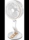 Powerful Rechargeable 1.5 Watts Table Fan with 21 SMD LED Light, Table Fan for Home, Table Fans, Table Fan for Office Desk, Table Fan High Speed, Table Fan For Kitchen