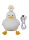 Focket Duck Night Light, Silicone Dimmable Duck Lamp with Touch Control, Rechargeable LED Bedside Lamp, Breastfeeding, Kawaii Room D&eacute;cor