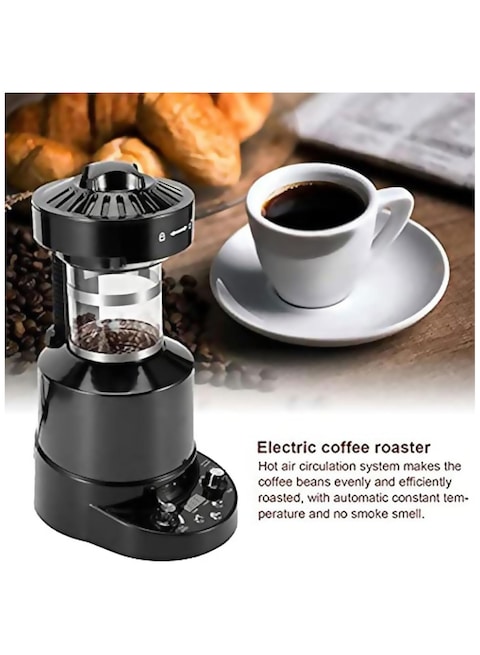 Professional Electric Coffee Bean Roaster, Automatic Air Coffee Roasting Machine, with Timer, Cold/Hot Air Adjustment, for Cafe Shop Restaurant Home Office