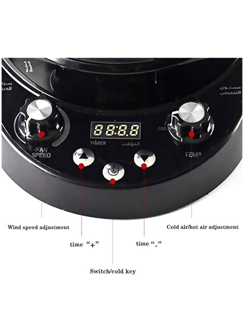 Professional Electric Coffee Bean Roaster, Automatic Air Coffee Roasting Machine, with Timer, Cold/Hot Air Adjustment, for Cafe Shop Restaurant Home Office