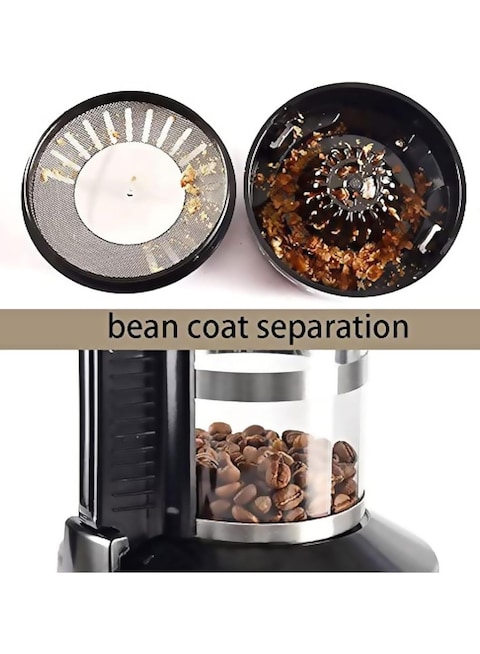 Professional Electric Coffee Bean Roaster, Automatic Air Coffee Roasting Machine, with Timer, Cold/Hot Air Adjustment, for Cafe Shop Restaurant Home Office