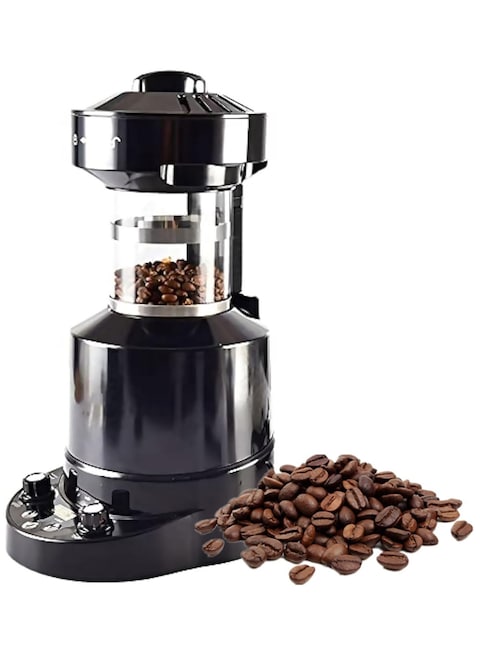 Professional Electric Coffee Bean Roaster, Automatic Air Coffee Roasting Machine, with Timer, Cold/Hot Air Adjustment, for Cafe Shop Restaurant Home Office