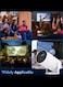Smart 4K Portable Mini Projector, HY300 Auto Keystone Correction Portable Projector, BT 5.0, 130 Inch Screen, 180 Degree Flip,Home Video Projector