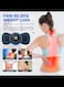 Portable Whole Body Massager, Dual Neck Back Massager for Intense Pain Relief, Portable Mini Massager for Neck Back Waist Arms Legs Aches