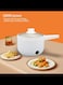 Radiotronics Electric Hot Pot, Portable, Single Layer Electric Cooker Mechanical Switch with Power Cord for Kitchen Plug 220V