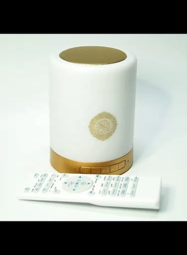 Radiotronics Beautiful gift 16GB blue tooth touch lamp quran speaker for muslim