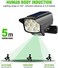 Wall Lights LED Solar Waterproof Outdoor Wall Light Motion Sensor Garden Park Lighting (Emitting Color : Black)