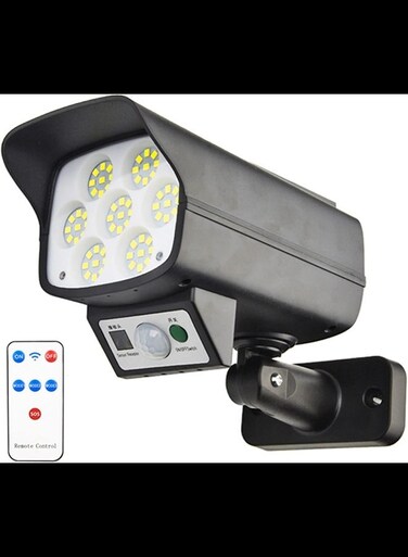 Wall Lights LED Solar Waterproof Outdoor Wall Light Motion Sensor Garden Park Lighting (Emitting Color : Black)