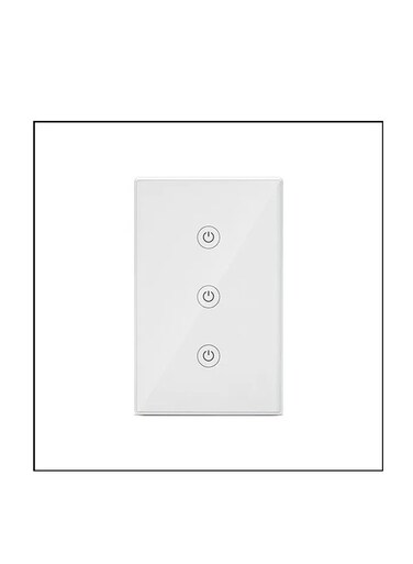 Smart Wall Switch 100 240V, Glass Light Control Panel, Voice APP Remote Control Switch for Home,Switch