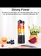 Blender Cup Portable Blender Cup USB Electric Fruit Juicer Rechargeable Juice Mixer 530ml with 6 Blades for Outdoor Sports Travel Camping