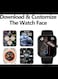 Smart Watch Smartwatch 1.85" Large Display, Fitness Call Music Password Lock Screen Waterproof, Smart Watches Mens Women for Android iOS