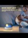 Moon Lamp, USB 3 Modes Night Light, Cute Lunar Lamp, Safe Moonlight Night Light, Durable Ambient Moonlight, Portable Touch Control