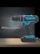Cordless Drill 2 Gear Speed 3/8 Keyless Chuck, Brushless Motor, LED Light, 18+1 Torque Control, Reversible Rotation, 2 Batteries, Home DIY Power Tool (US Plug)