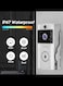 Door Bells with Camera Wireless Chime HD 100MP Video Camera - No Drill Mount No Subscription, Rechargeable Battery Powered 100 Days Use, Motion IR Sensor, View Intercom