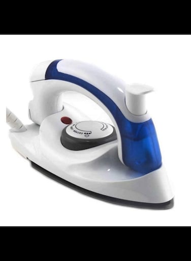 All New Travel Steam Iron with Foldable Handle Compact and Lightweight (15 x 7.5 x 9.5 cm, Multi Color)