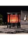 Nostalgia LED Fireplace, Electric Decoration, Battery Operated, No Heating, Realistic Fire/Flame Effect, 35 x 30 x 17 cm, with Timer (6 Hours On, 18 Hours)