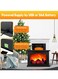 Fireplace Lanterns Decorative,Small Fake Fireplace,Flame Effect LED Fire Lamp,Battery Operated USB Charge Portable Fireplace,Indoor Outdoor Christmas Decoration